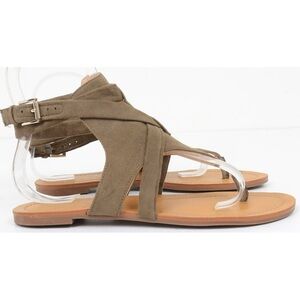 JESSICA SIMPSON Bretta2 Faux Suede Thong Flat Sandals - SIZE 6.5